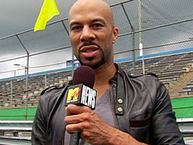 Common, Robin Thicke Hit The Racetrack For New Queen Latifah Video