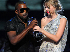 Kanye West Joins A Pantheon Of Awards-Show Stage Crashers