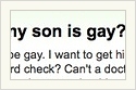 Testing If My Son Is Gay…