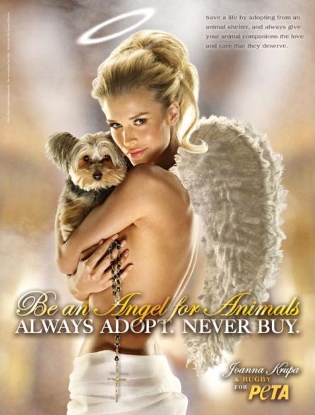 Joanna Krupa: Topless for PETA