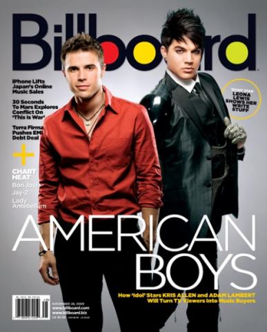 Kris Allen and Adam Lambert: Billboard Boys!