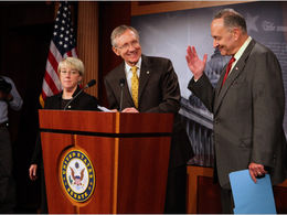 Senate Democrats win historic vote to begin debate on health bill