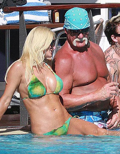 Hulk Hogan With His Cheap Brook Hogan Knock-off