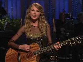 Taylor Swift’s ‘SNL’ Gig Includes Jokes About Taylor Lautner, Kanye West