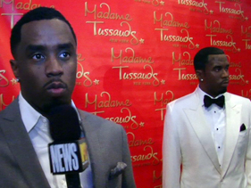 Diddy Meets His Wax Figure At Madame Tussauds