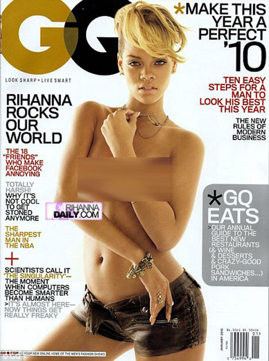 Rihanna Topless In GQ Magazine
