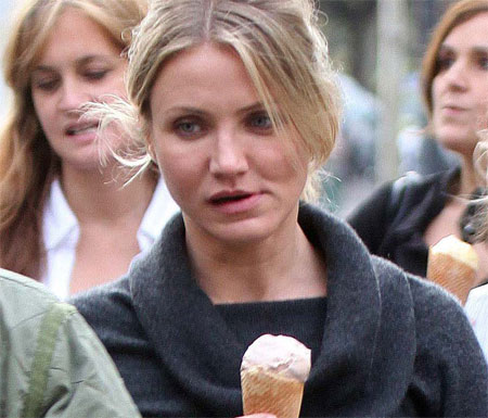 Cameron Diaz and Her Ice Cream Cone of the Day