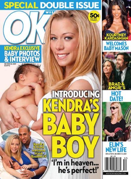 Kendra Wilkinson Shows Off, Profits From Hank Baskett IV