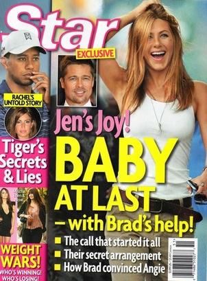 Hilarious Tabloid Cover of the Week: A Baby For Jennifer Aniston … with Brad Pitt’s Help!