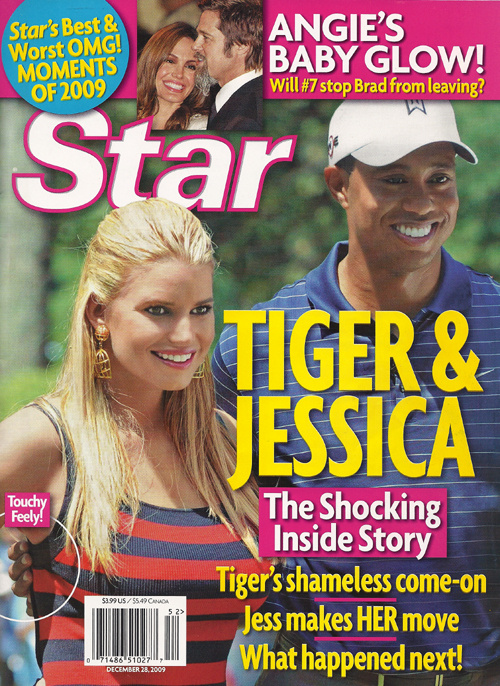 This Week In Tabloids: Tiger & Jessica’s Non-Hookup; Angie’s "Pregnancy Personality"