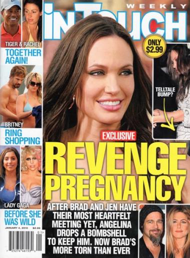 OMG: Angelina Jolie Planning "Revenge Pregnancy"
