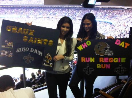 Kim Kardashian Twitter Ticker: Go Saints! Go Me!