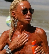Who Is Donatella Versace’s Topless, Sun-Scorched Doppelgänger?