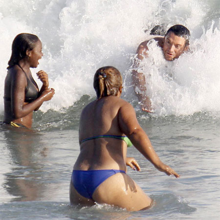 Hugh Jackman Gets Attacked by a Fat Black Girl of the Day