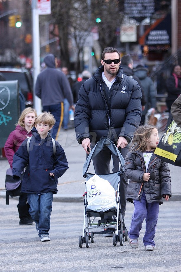 Hugh’s Once Again On Daddy Duty