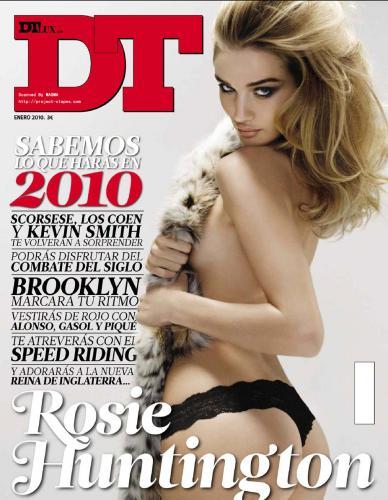 Rosie Huntington-Whiteley Topless In DT Magazine