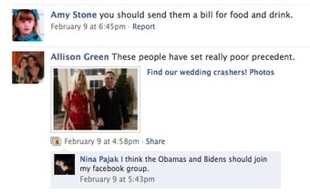 Scoring Sunday’s Nuptials, V-Day Editon: The Facebook Wedding Crash Investigation