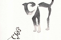 Mouse & Cat Calligraphic Art