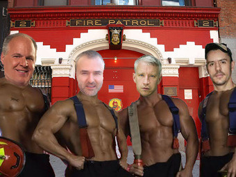 Anderson Cooper Learns the Dangers of Living in a Firehouse