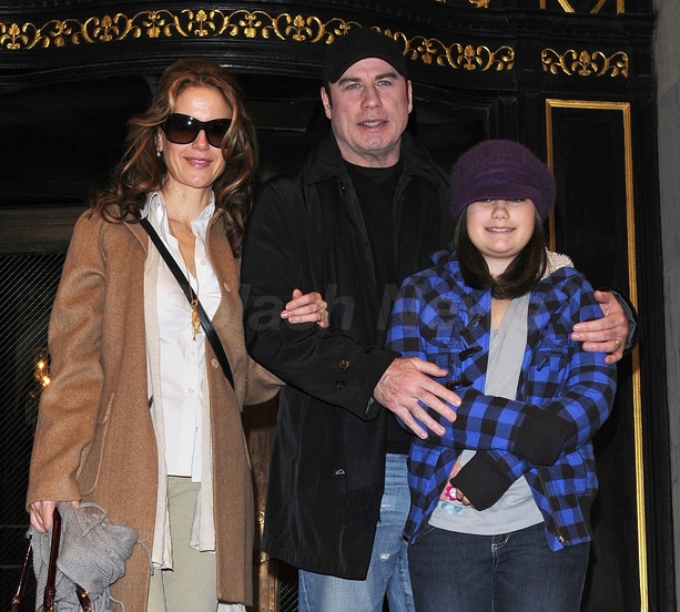 John Travolta And Family In NYC
