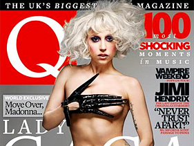 Lady Gaga Poses Topless In Q Magazine