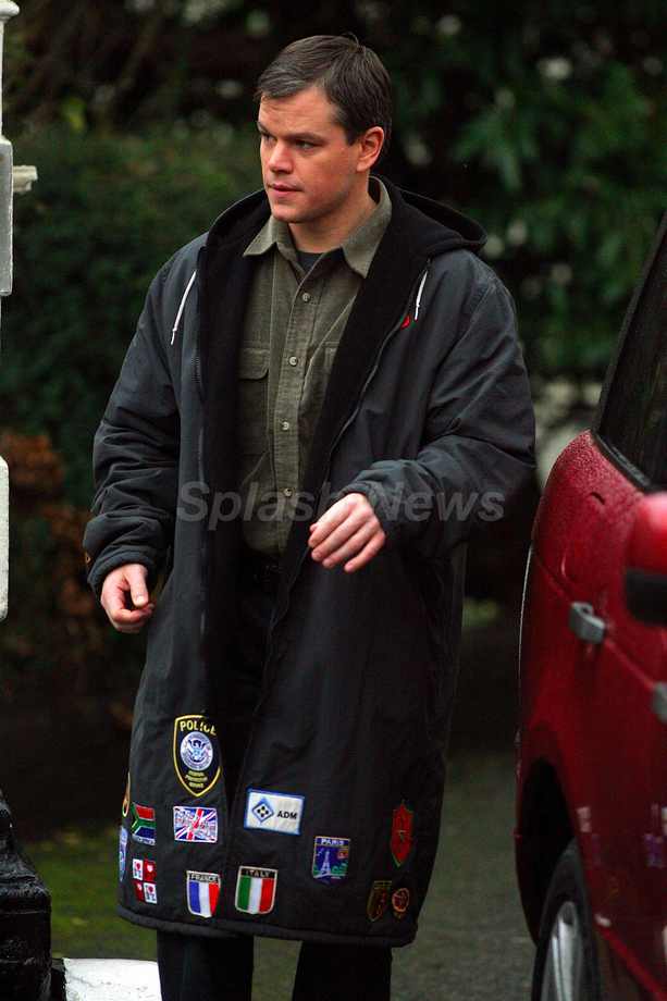 Matt Damon Leaving The ‘Hereafter’ Film Set