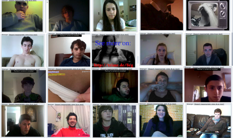 The Lonely Faces of Five Minutes on Chatroulette
