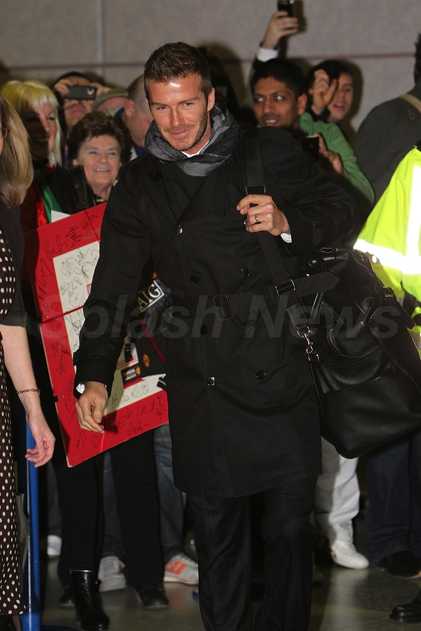 David Beckham Greeted By Fans