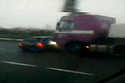 Truck Pushes Car Sideways