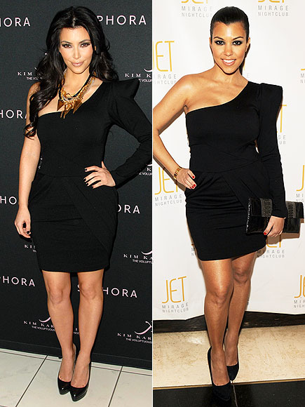 Kim v. Kourtney: Klash of the Similarly-Klad Kardashians