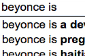 Celebrities According To Google Search Suggestions