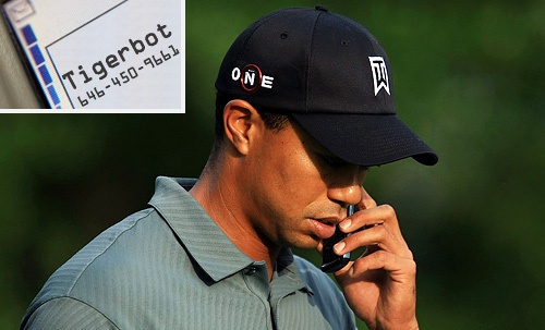 Tiger Woods Will Sext With You Now [Tigerbot]