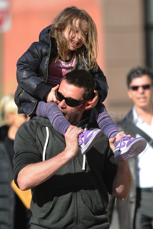 Hugh Jackman Has The World On His Shoulders