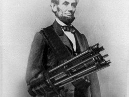 Abe Lincoln set to emancipate teeth from mouth in new vampire action flick.