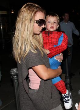 Britney Spears, Jayden James Go to the Movies