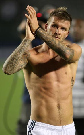 David Beckham Tears ACL; Abs Thankfully Fine