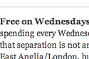 Free On Wednesdays